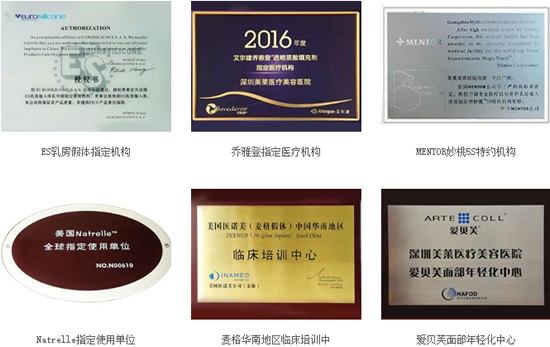 深圳美萊醫(yī)療美容醫(yī)院美萊榮譽(yù)展示01