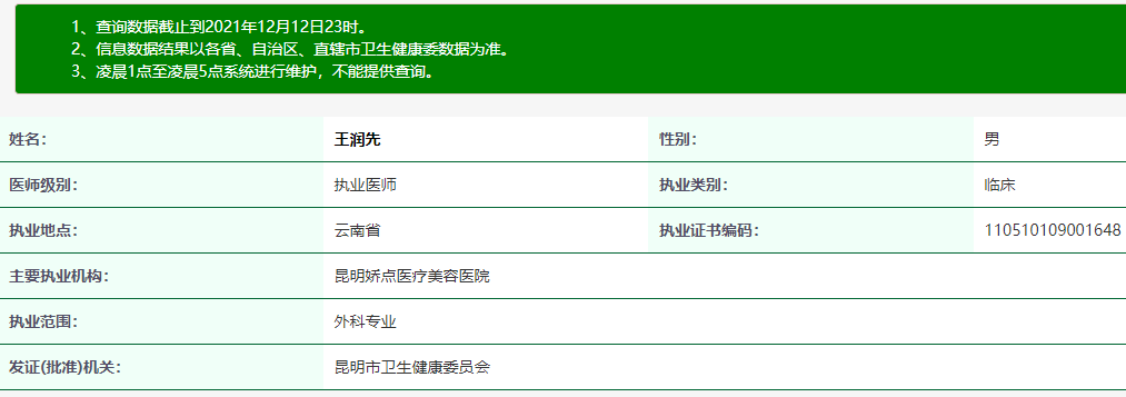 王潤先 昆明嬌點整形美容醫(yī)院